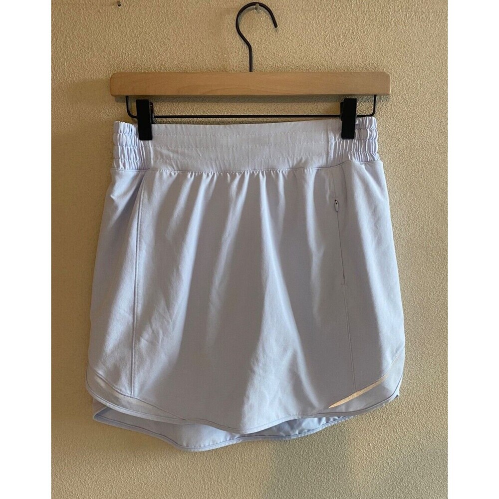 Lululemon Women's Sz 6 Hotty Hot High Rise Skirt Skort Pastel Blue Activewear